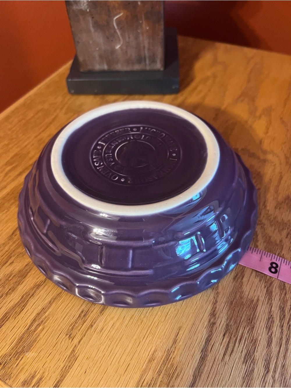 Longaberger Small Pie Plate- Eggplant Color 🥧 - Picture 4 of 8